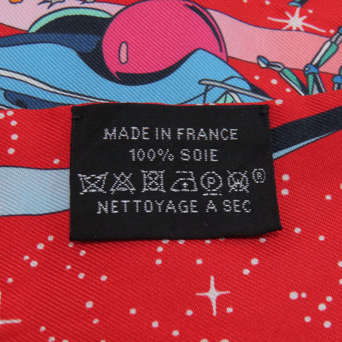 HERMES scarf silk Red Twilly Women  d