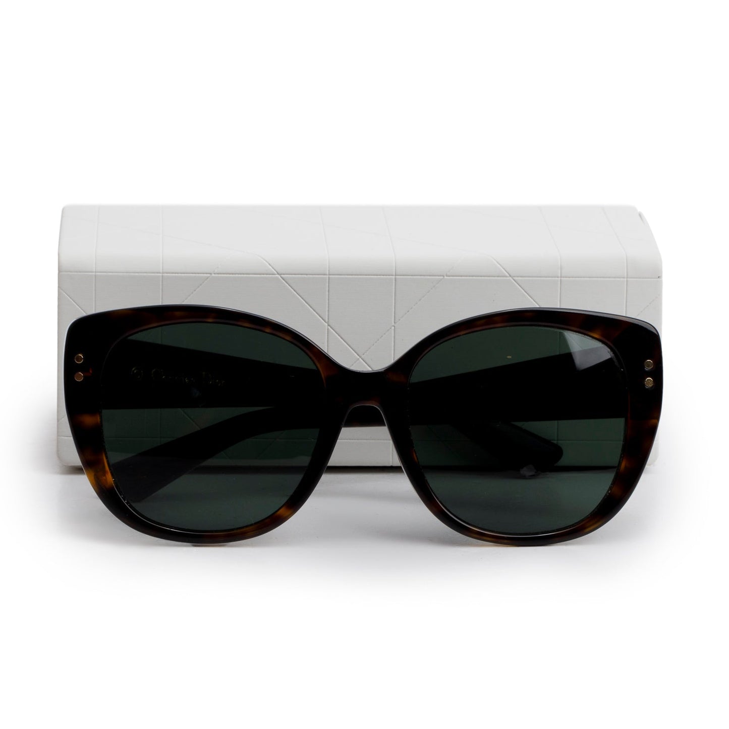 Christian Dior Tortoise Lady Dior Studs4F Acetate Sunglasses