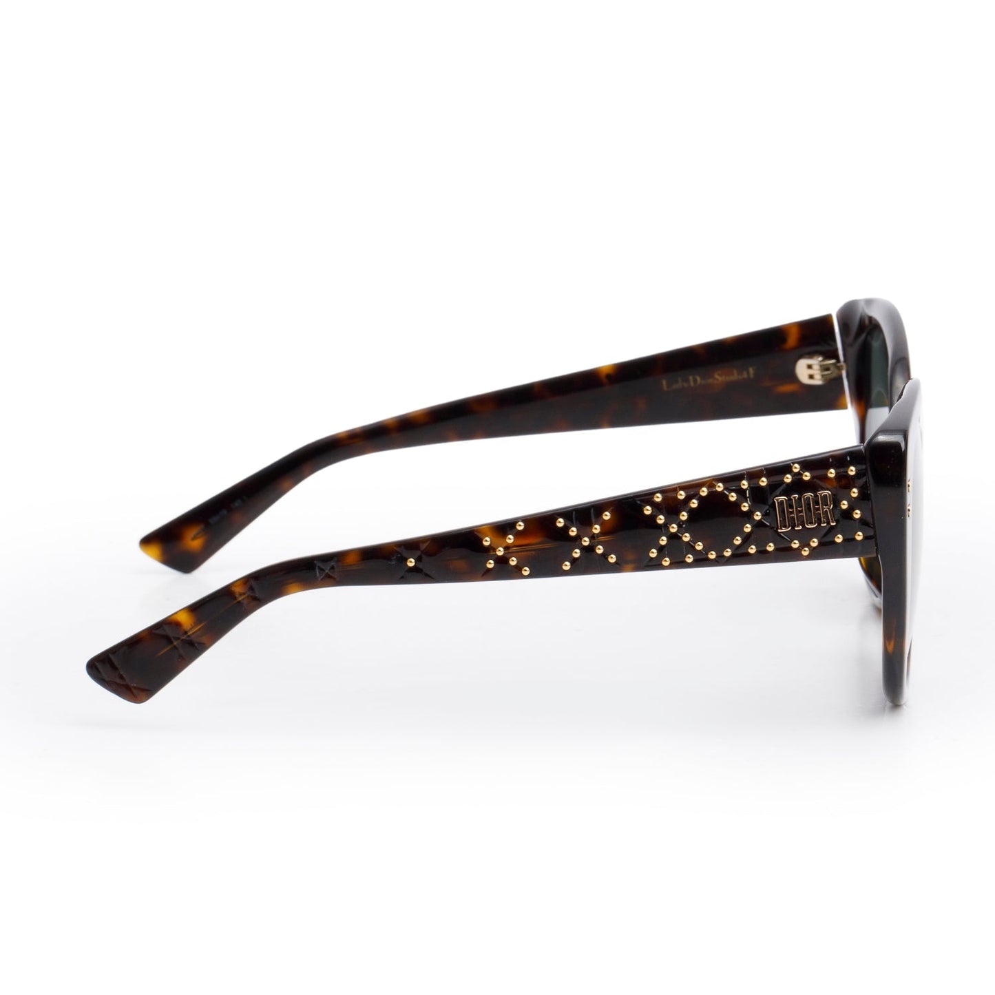 Christian Dior Tortoise Lady Dior Studs4F Acetate Sunglasses