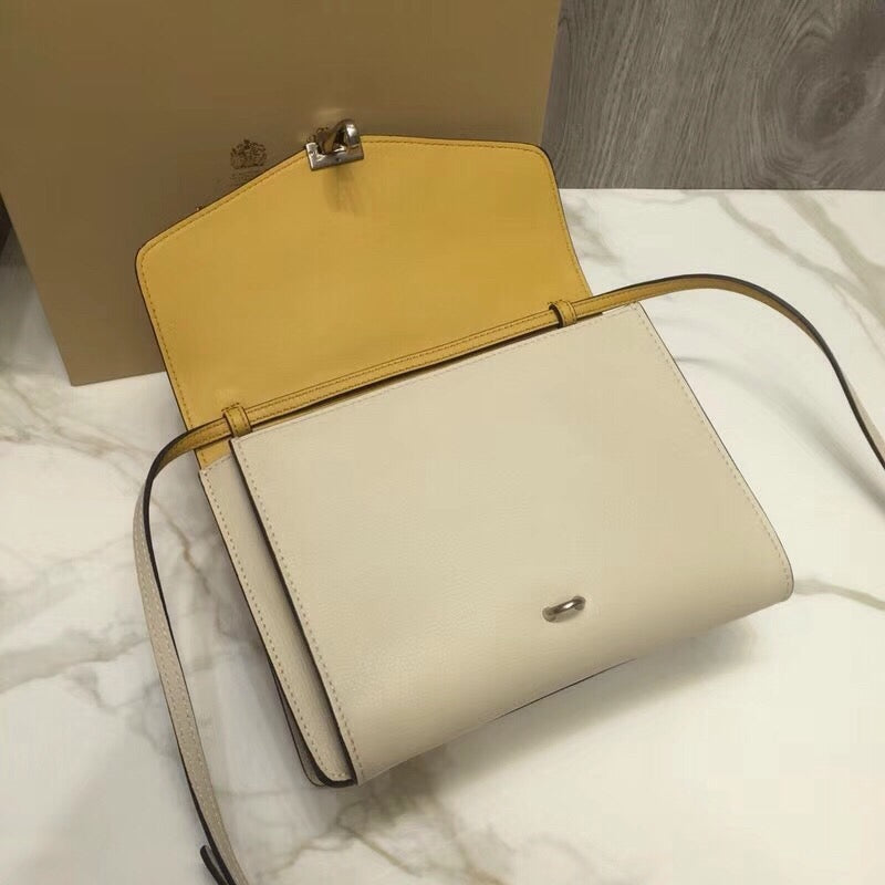 Top Quality Small Macken Colorblock Crossbody Beige/Yellow Bag For Women, Bags 9.5in/24cm
