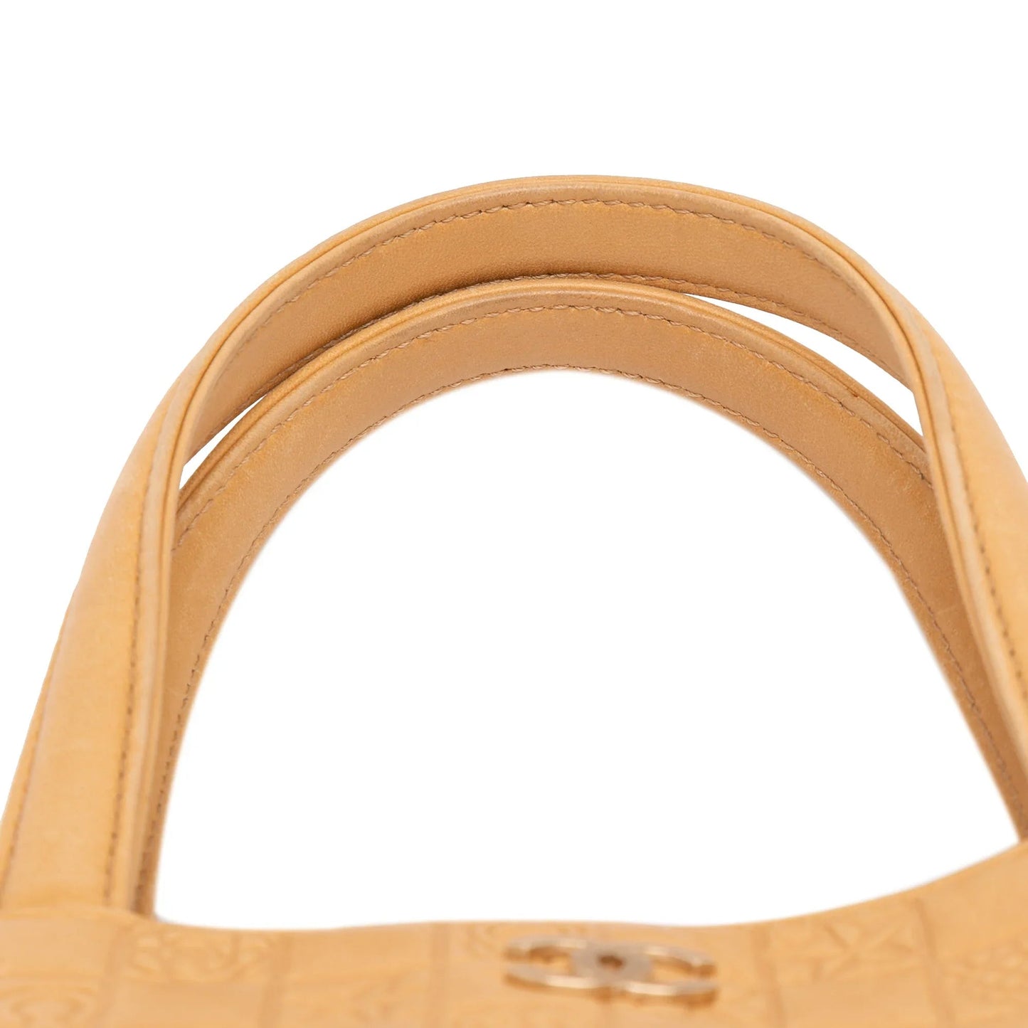 Brown Chanel CC Embossed Lambskin Precious Symbols Tote