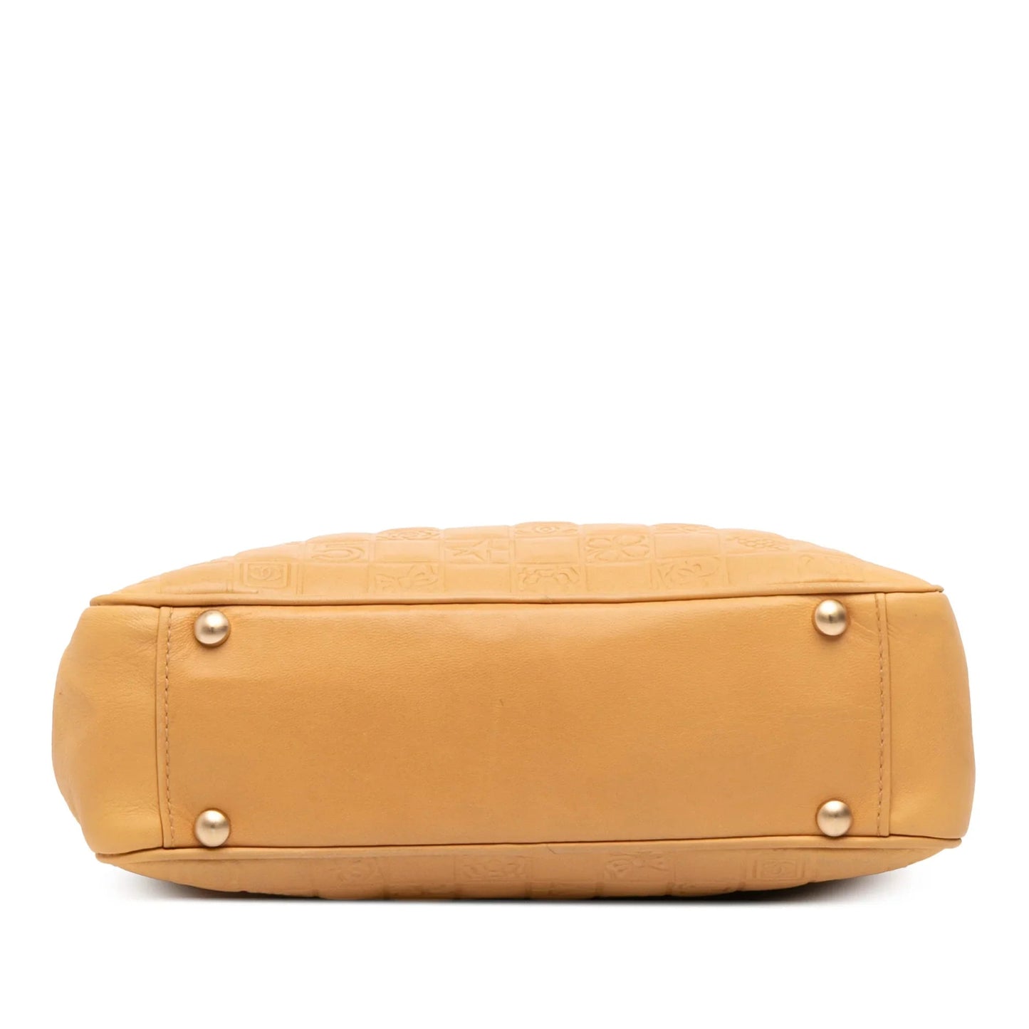 Brown Chanel CC Embossed Lambskin Precious Symbols Tote
