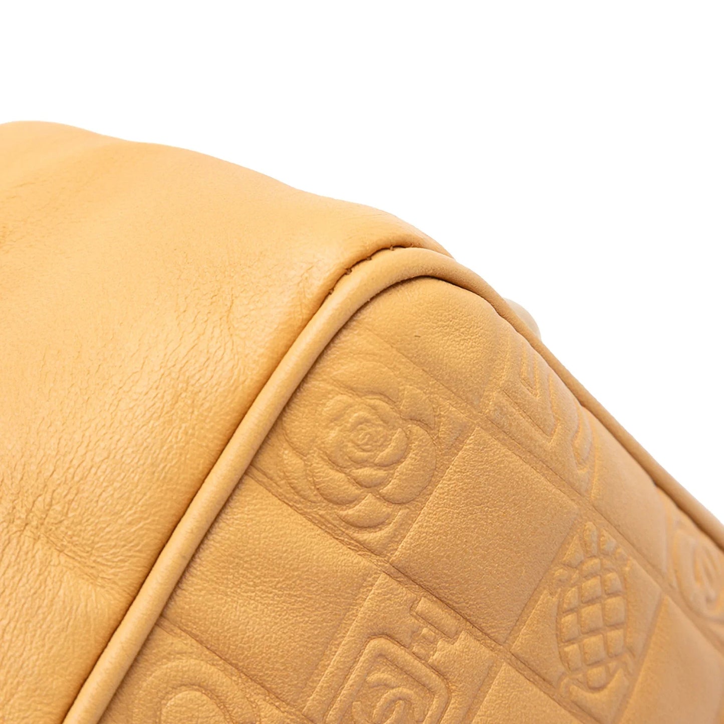Brown Chanel CC Embossed Lambskin Precious Symbols Tote