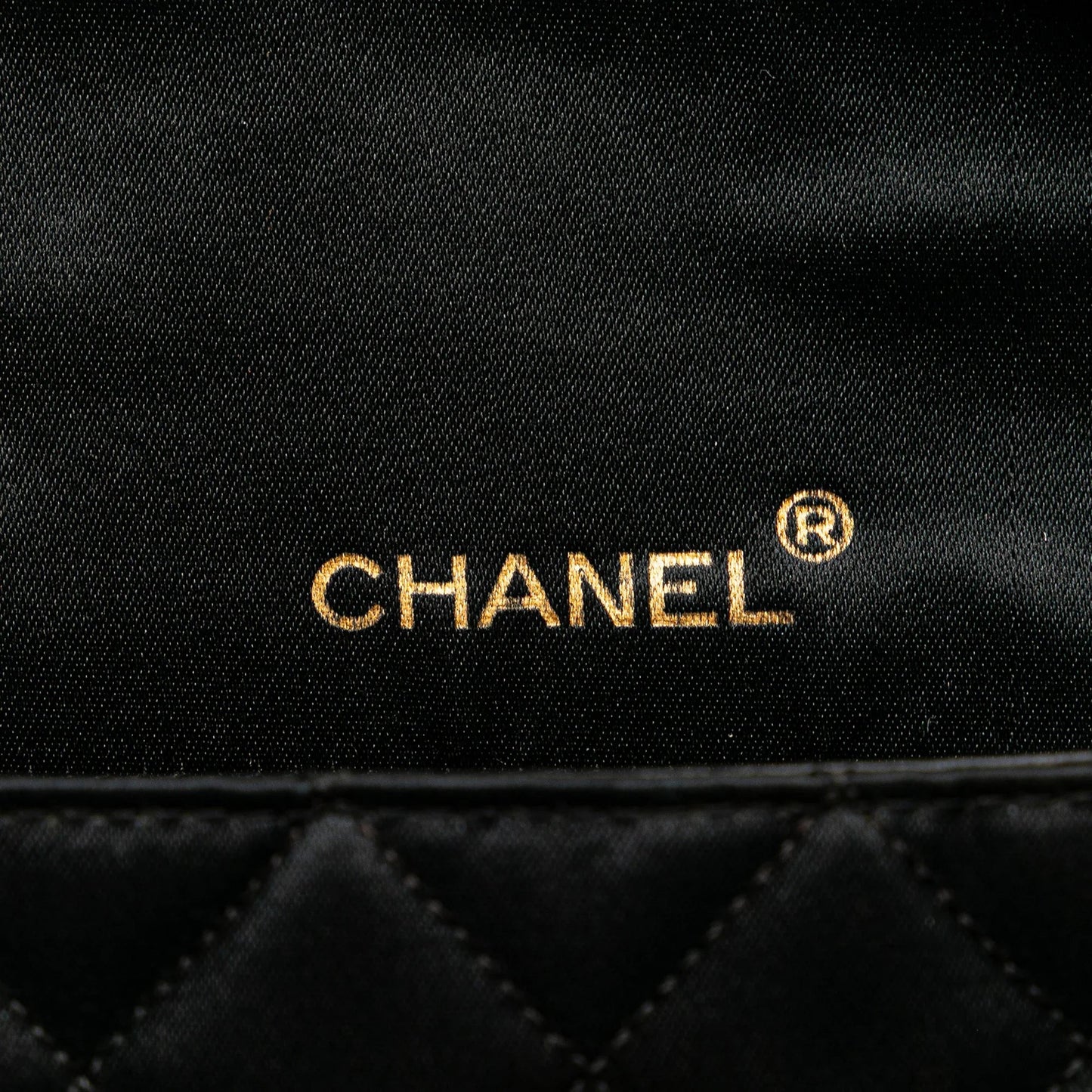 Black Chanel CC Quilted Satin Bijoux Chain Single Flap Crossbody Bag