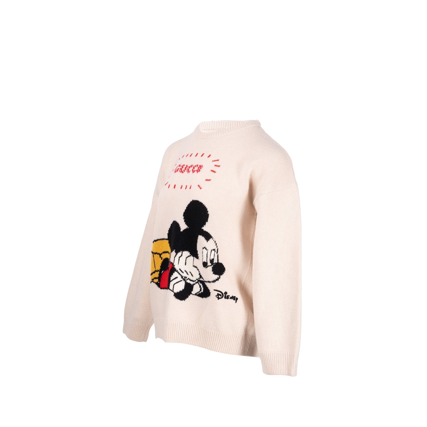 Gucci Size S Disney Limited Edition Mickey Mo  Sweater Wool Light Pink/Multicolour