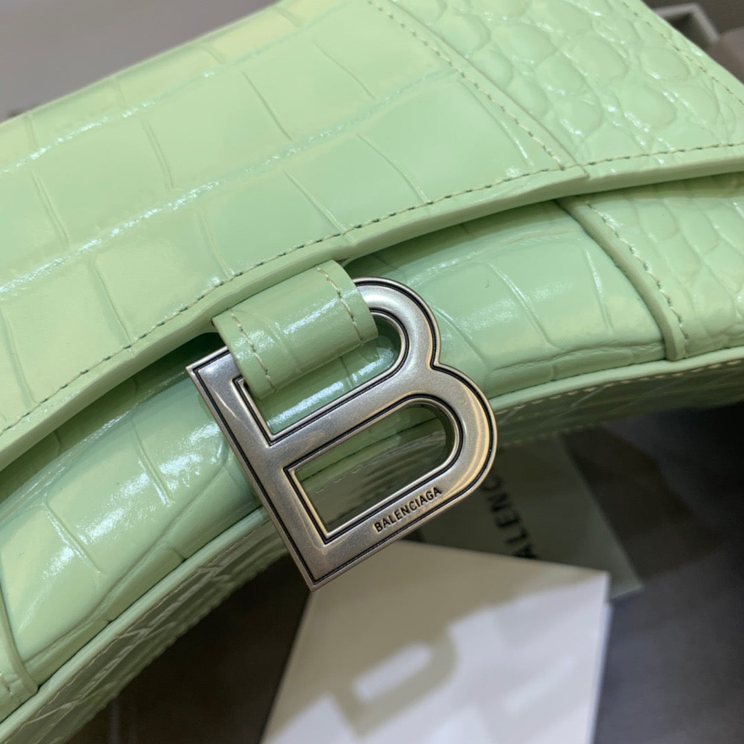 Top Quality Hourglass XS Handbag In Light Green, For Women,  Bags 7.4in/19cm