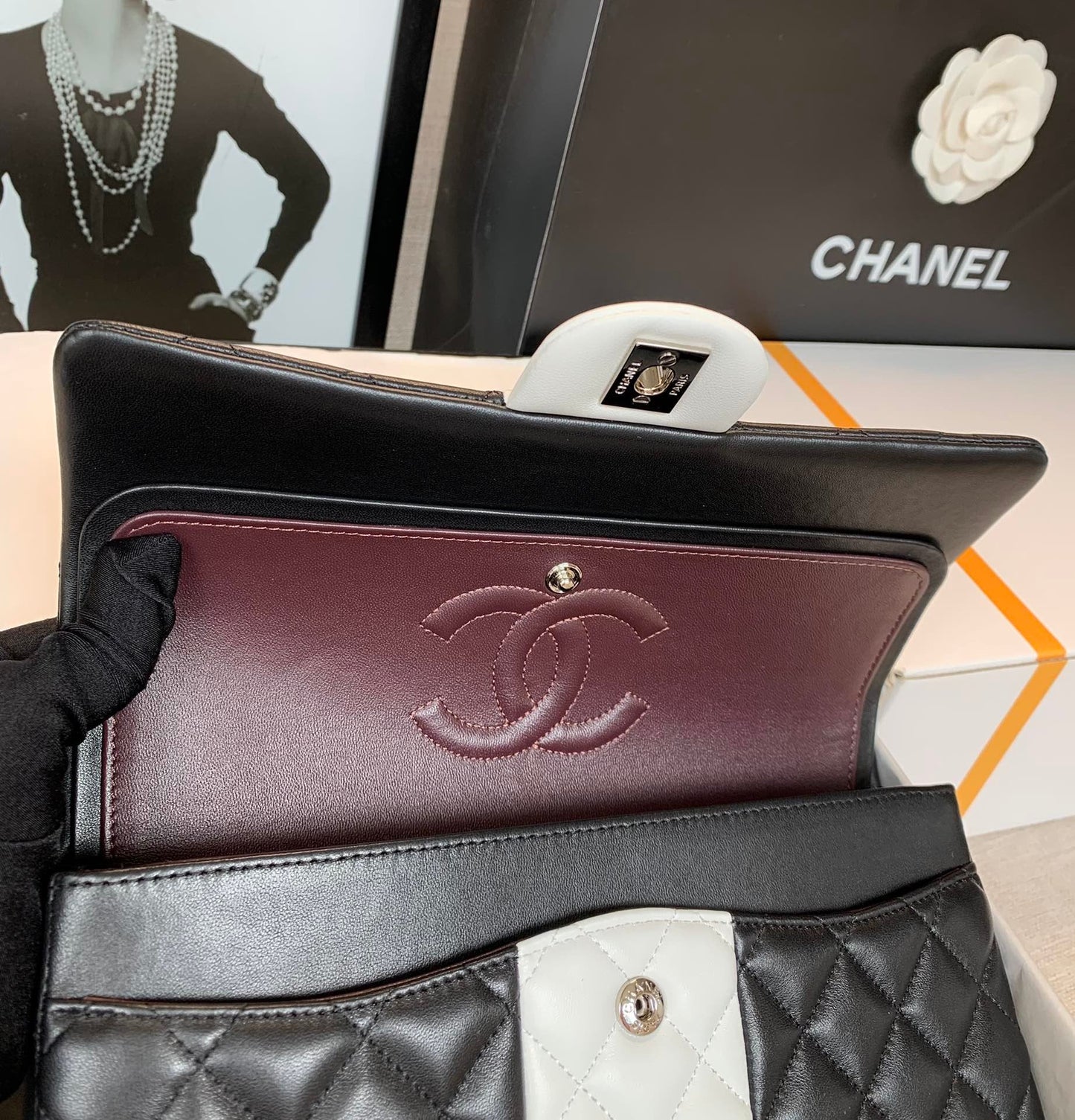CHLMini Top Qualityap Bag Black For Women 7.8in/20cm