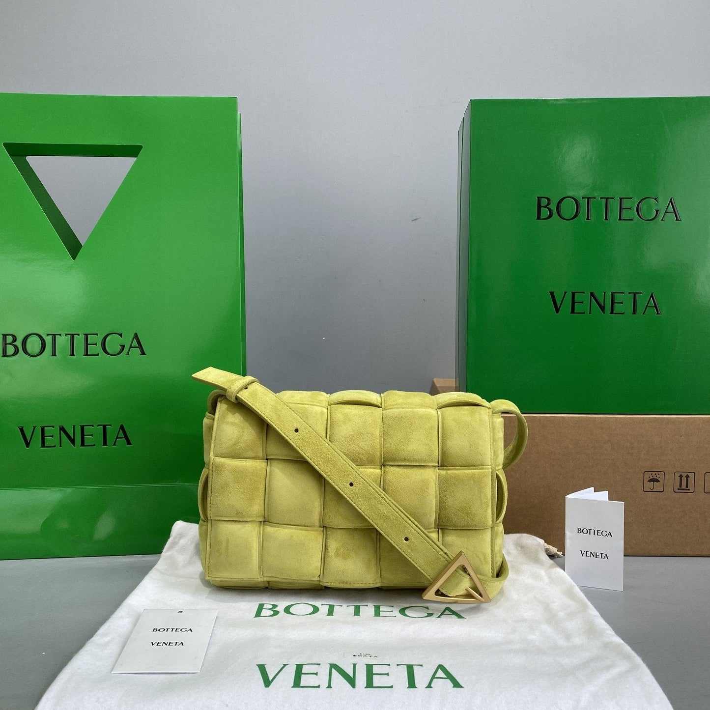 Top Quality Padded Cassette Yellow, For Women, Women’s Bags 10.2in/26cm