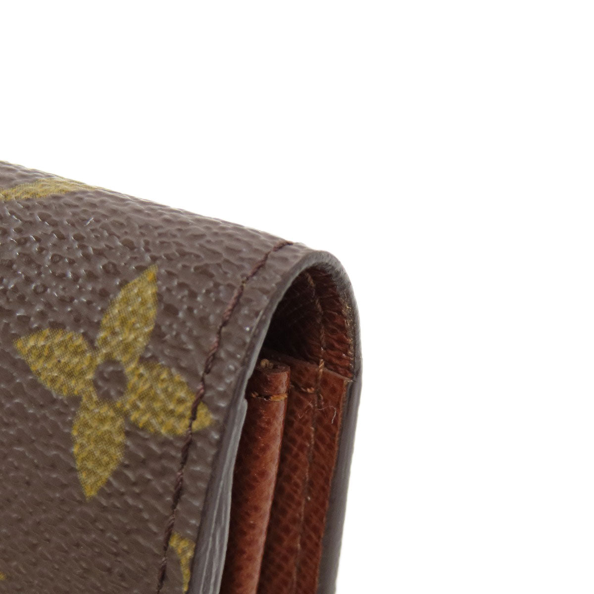 LOUIS VUITTON Bifold Wallet M61735 Monogram canvas Brown Portonet Zip Women  d