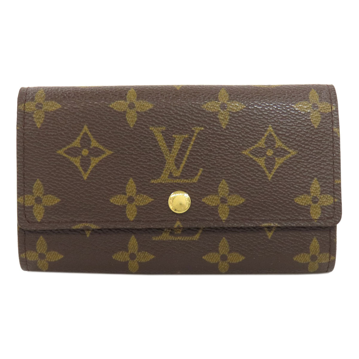 LOUIS VUITTON Bifold Wallet M61735 Monogram canvas Brown Portonet Zip Women  d