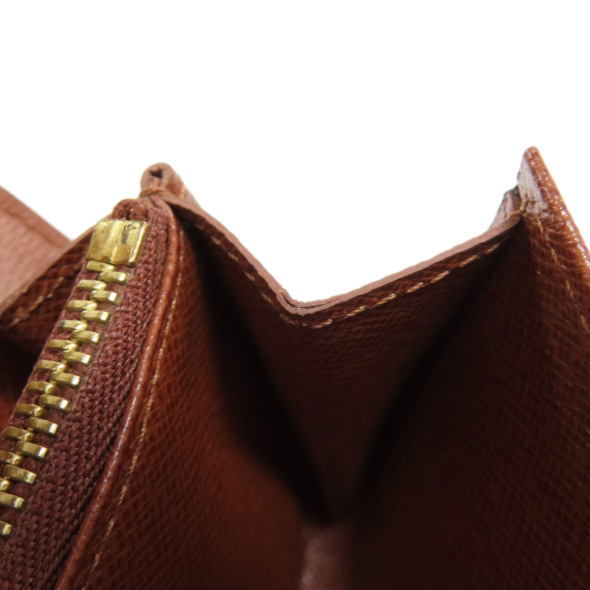 LOUIS VUITTON Bifold Wallet M61735 Monogram canvas Brown Portonet Zip Women  d