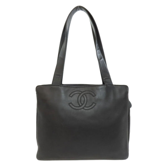 CHANEL Tote Bag Calfskin black COCO Mark