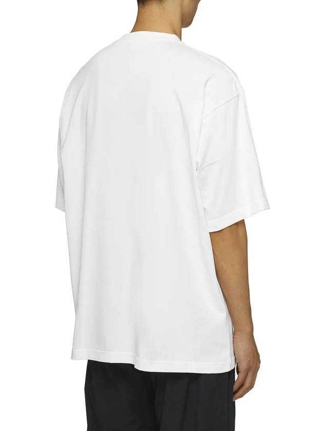 Luxury Balenciaga Trending 2025 Uniform Logo Short Sleeve T-shirt White