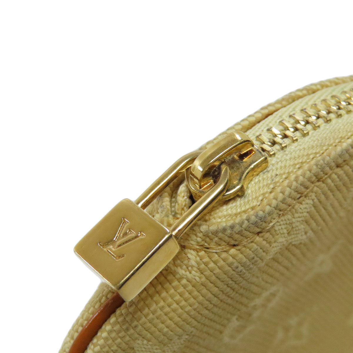 LOUIS VUITTON Coin case M92452 Monogram mini run beige Portonet Ron Women  d