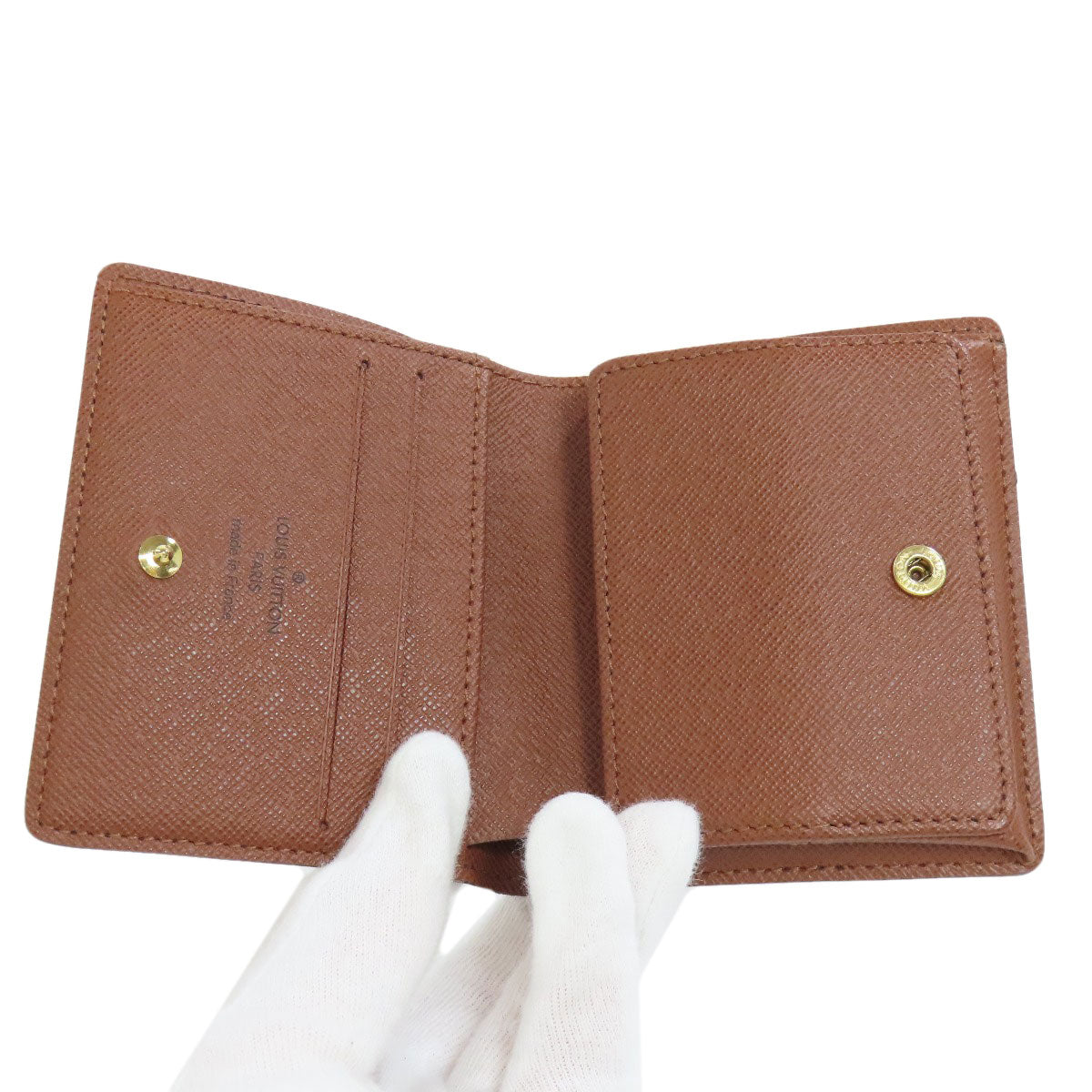 LOUIS VUITTON Bifold Wallet M60045 Monogram canvas Brown Portefeuille Magellan Women  d