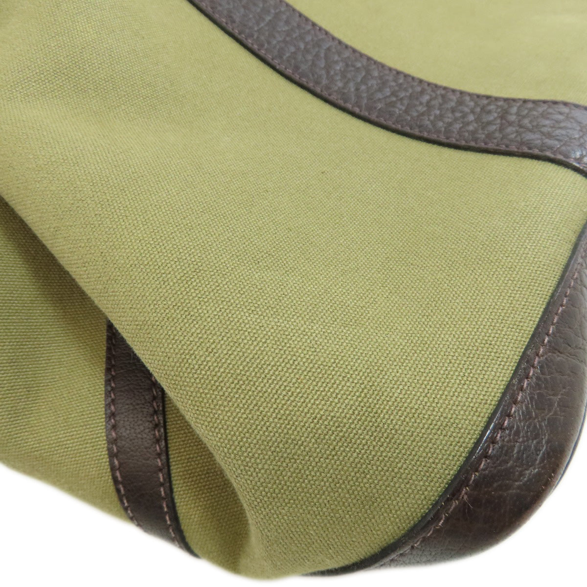 HERMES Tote Bag Towar Officche green Garden Party PM SilverMetal Women  d