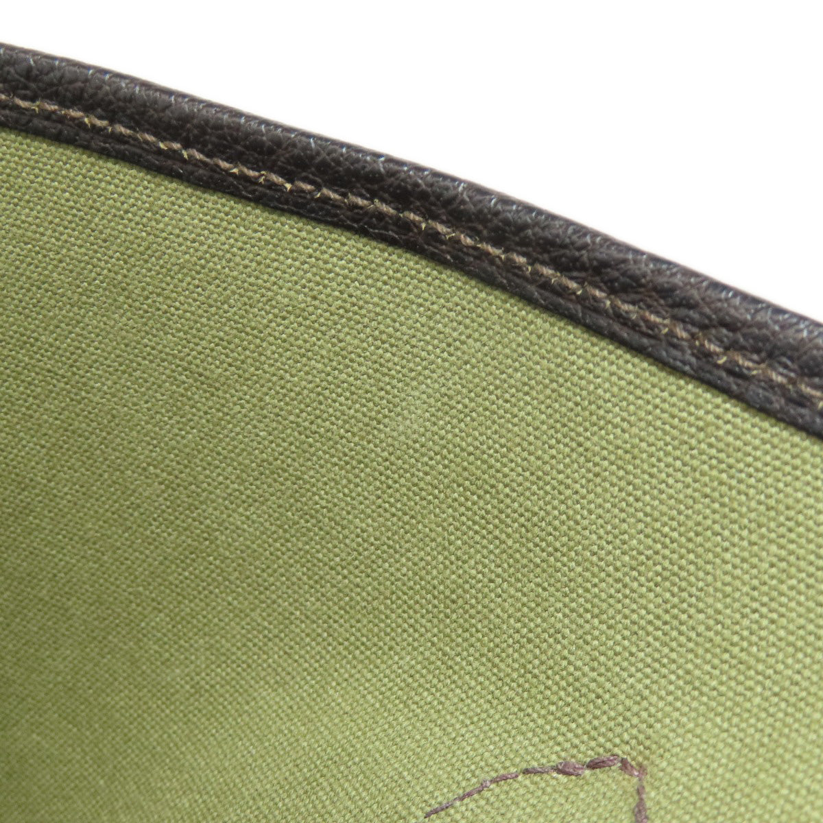 HERMES Tote Bag Towar Officche green Garden Party PM SilverMetal Women  d