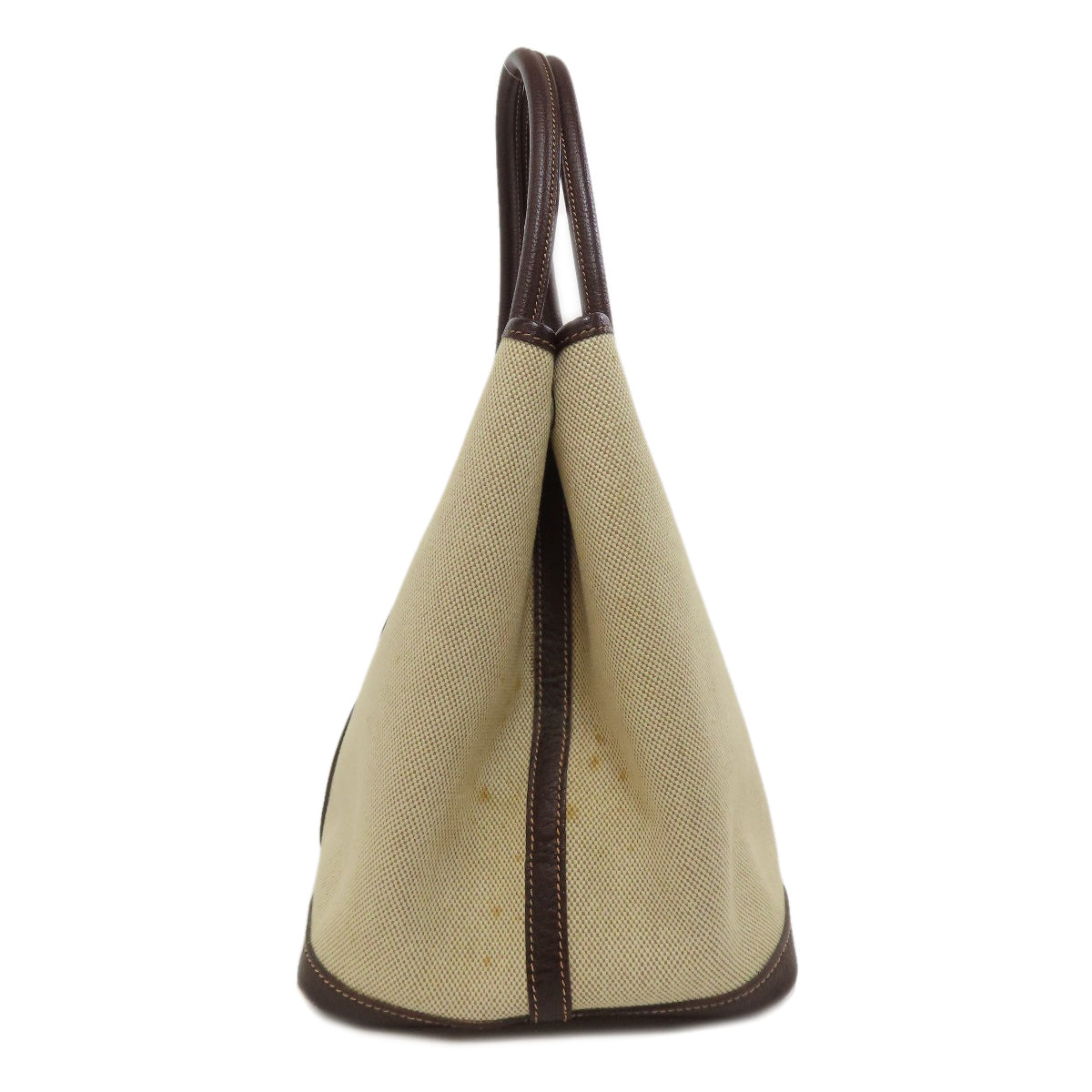 HERMES Tote Bag Tower ash Brown Garden Party PM Maroon SilverMetal Women  d