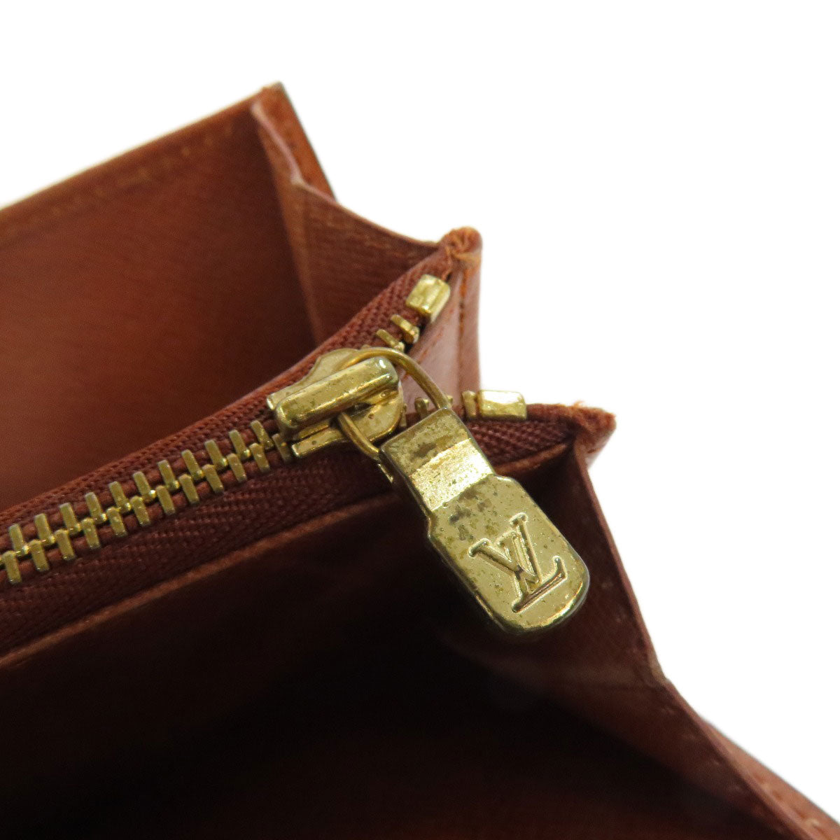 LOUIS VUITTON Bifold Wallet M61735 Monogram canvas Brown Portonet Zip Women  d