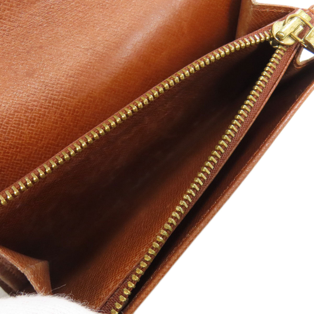 LOUIS VUITTON Bifold Wallet M61735 Monogram canvas Brown Portonet Zip Women  d