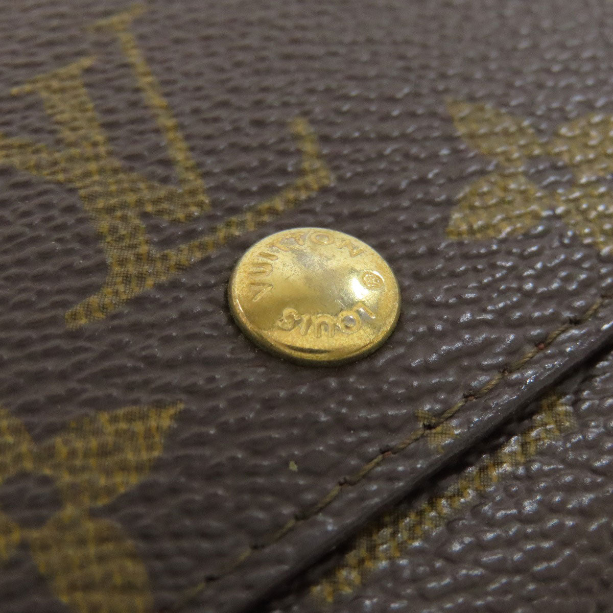 LOUIS VUITTON Bifold Wallet M61735 Monogram canvas Brown Portonet Zip Women  d