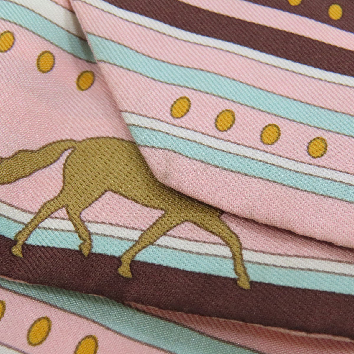 HERMES scarf silk pink Twilly Women  d