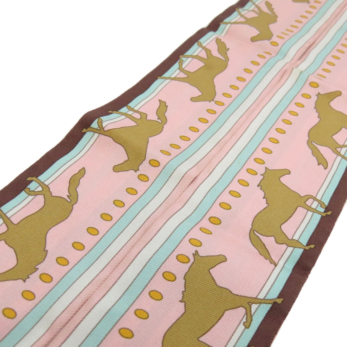 HERMES scarf silk pink Twilly Women  d