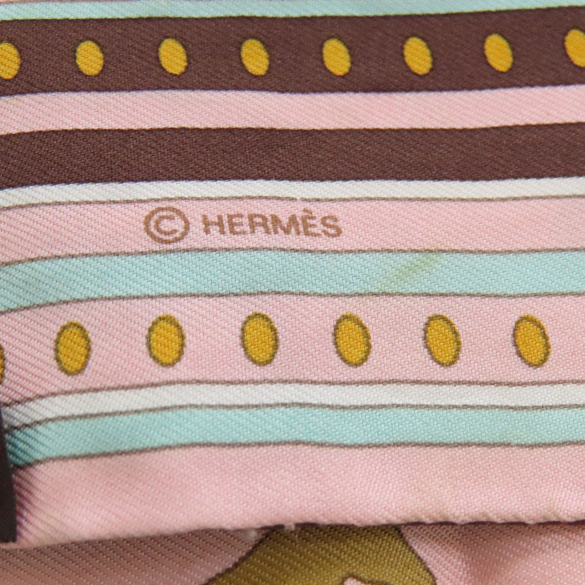 HERMES scarf silk pink Twilly Women  d