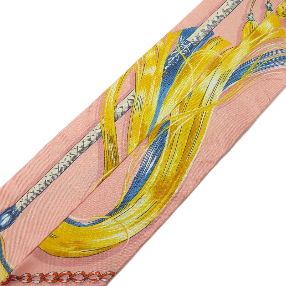 HERMES scarf silk pink Twilly Women  d
