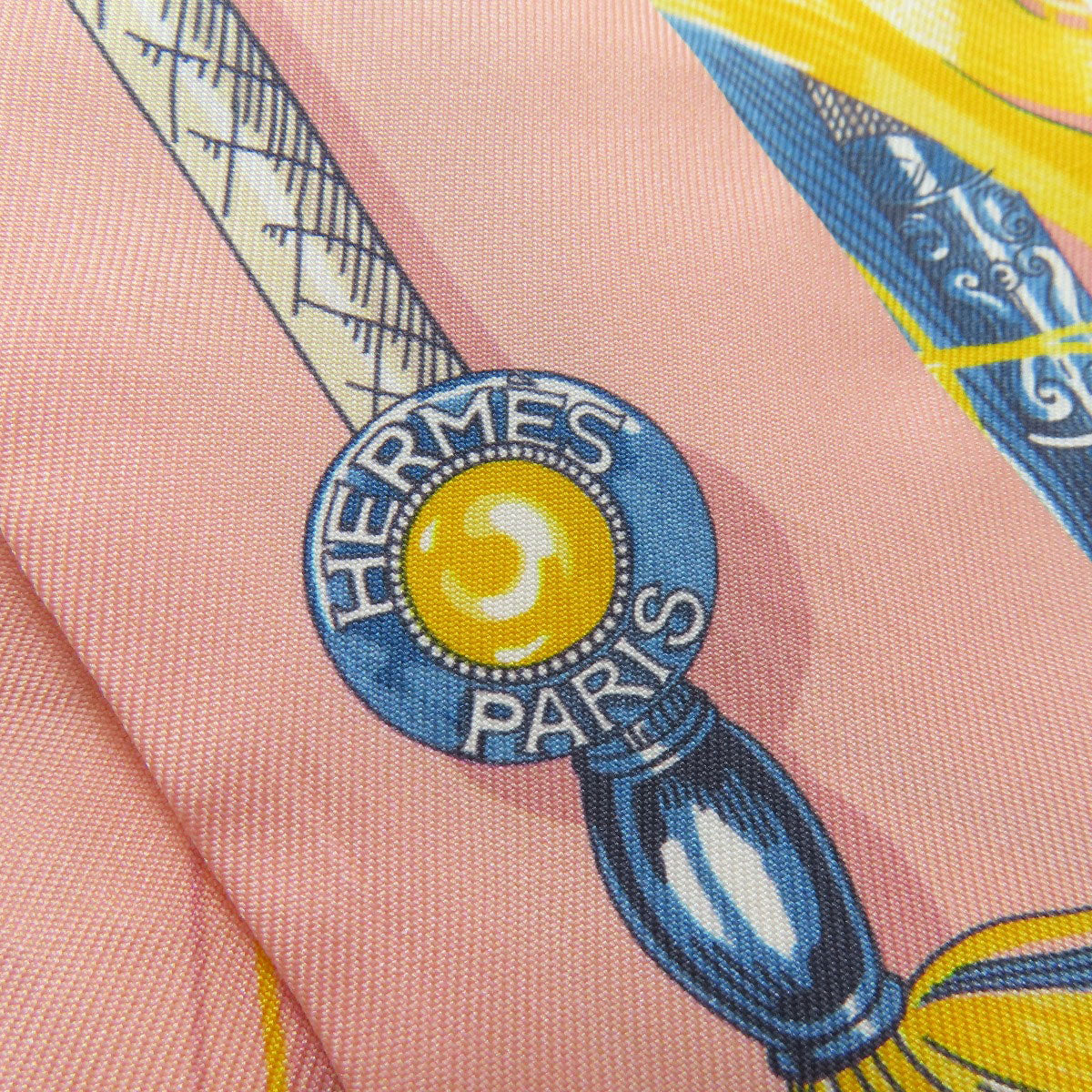 HERMES scarf silk pink Twilly Women  d