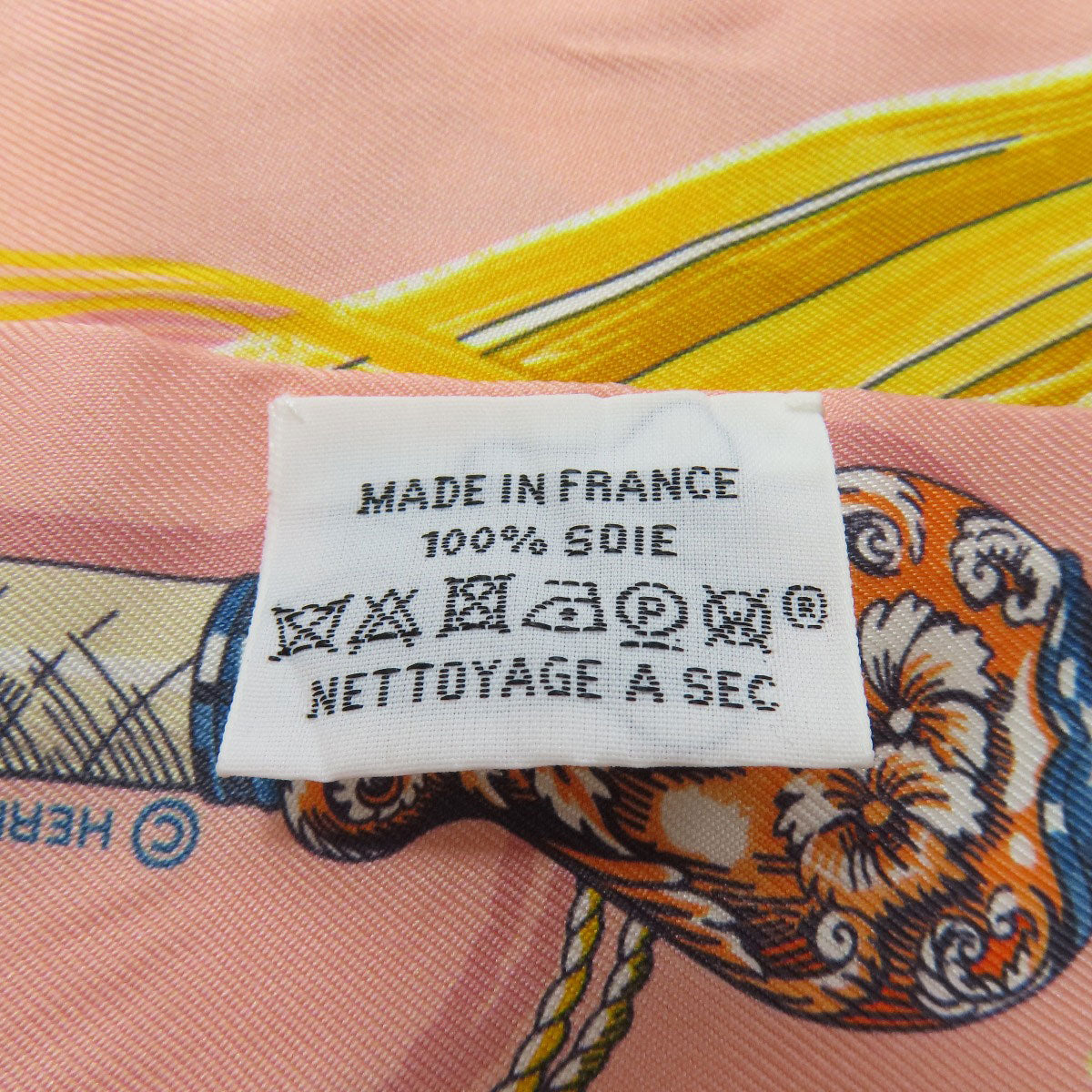 HERMES scarf silk pink Twilly Women  d
