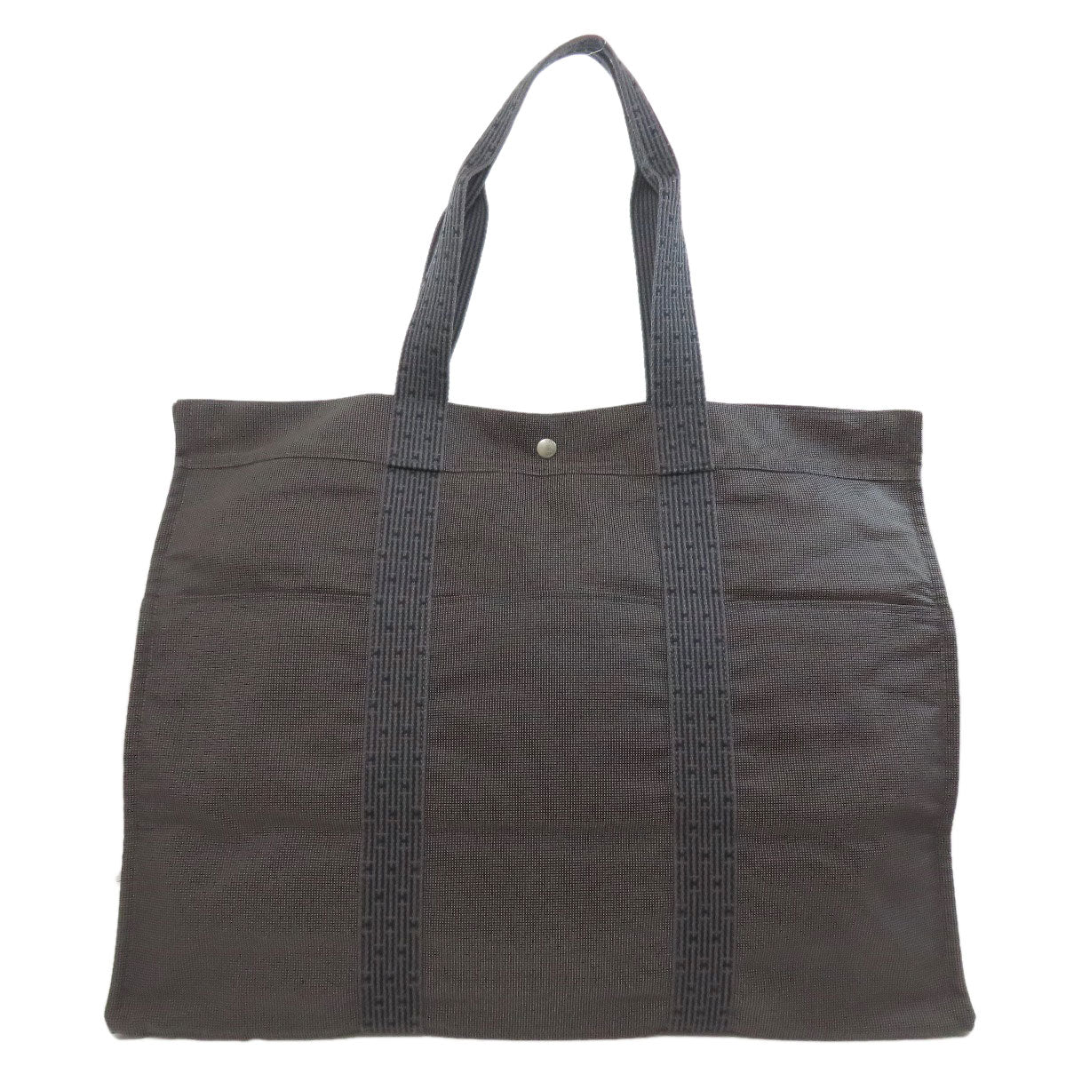 HERMES Tote Bag canvas gray Her LineTGM Women  d