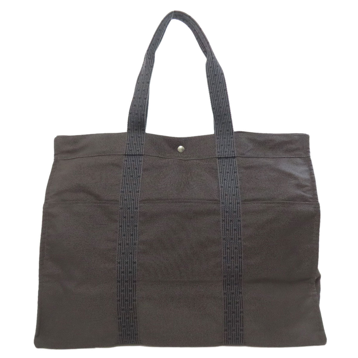HERMES Tote Bag canvas gray Her LineTGM Women  d