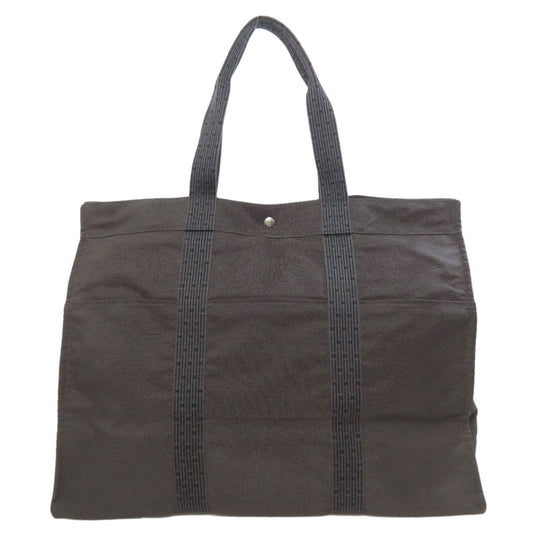 HERMES Tote Bag canvas gray Her LineTGM Women  d