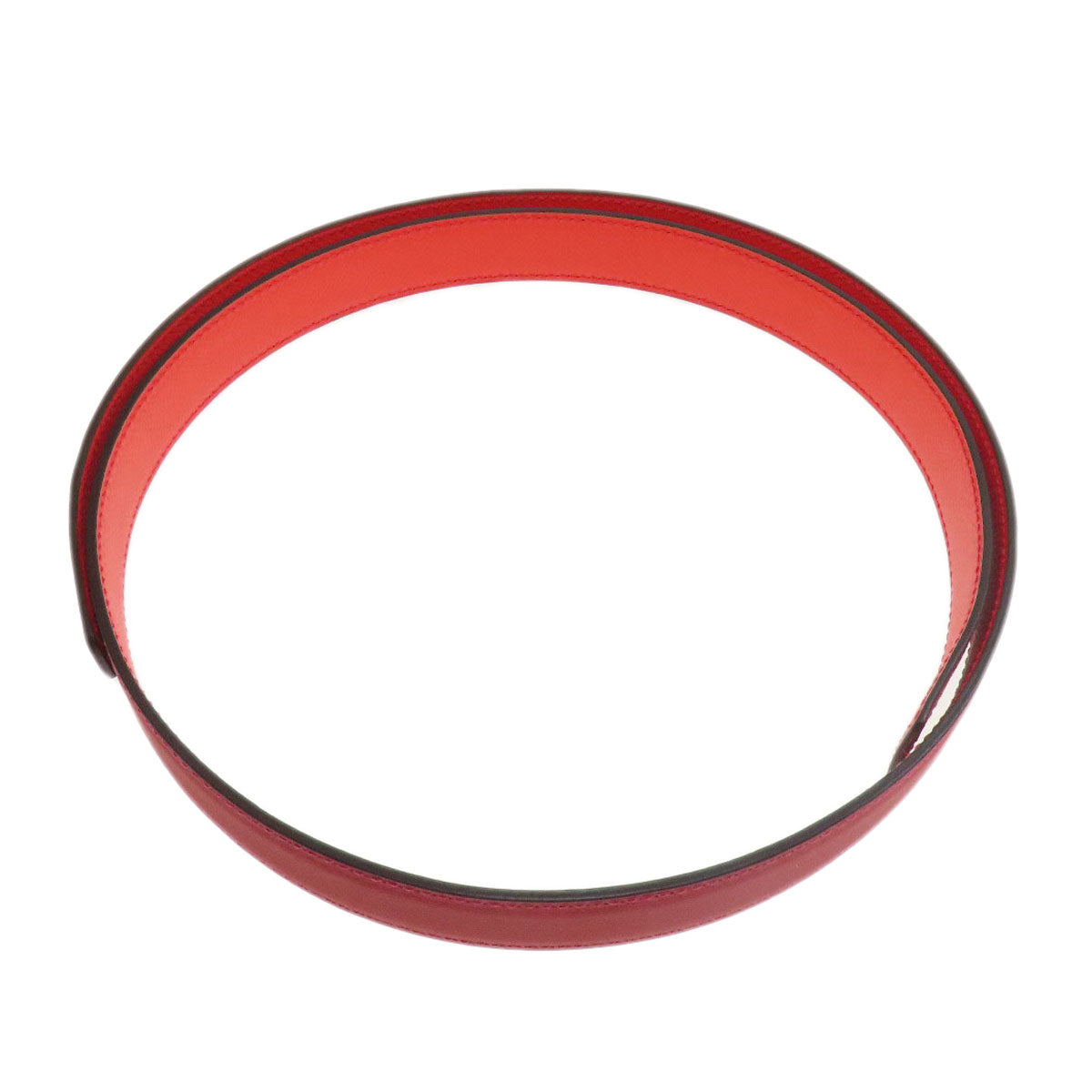 HERMES belt Swift, Epsom Red Rival Vermilion Rose SVMetal mens  d
