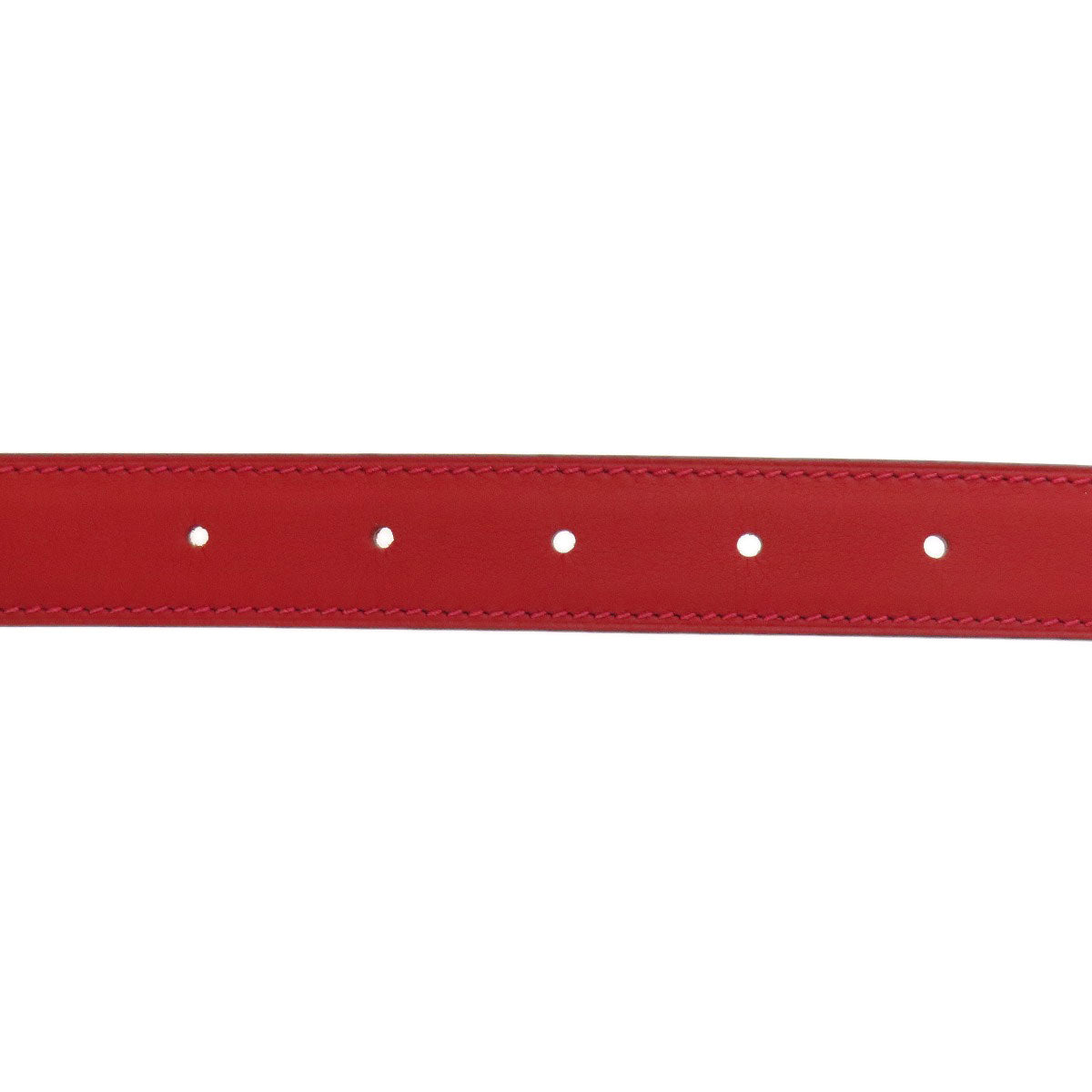 HERMES belt Swift, Epsom Red Rival Vermilion Rose SVMetal mens  d