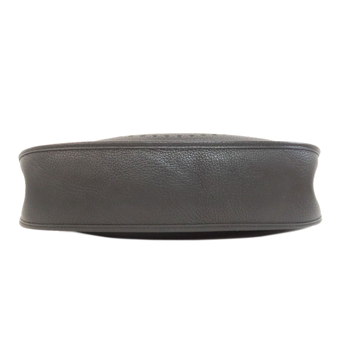 HERMES Shoulder Bag Togo black Evelyn 1 GM Gold Metal Women  d