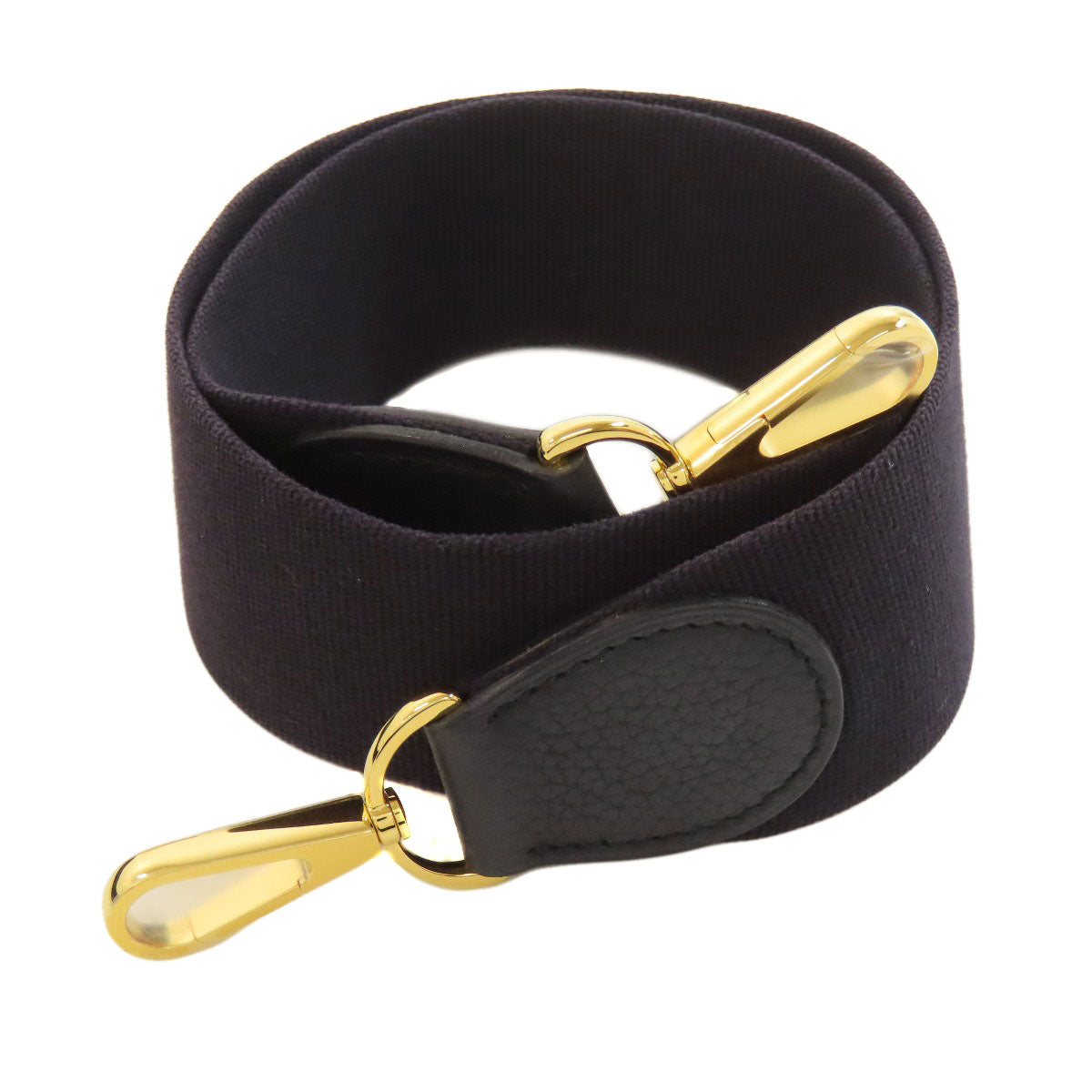 HERMES Shoulder Bag Togo black Evelyn 1 GM Gold Metal Women  d