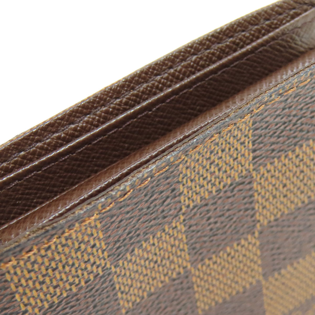 LOUIS VUITTON Bifold Wallet N61675 Damier canvas Brown Portefeuille?EMarco mens  d