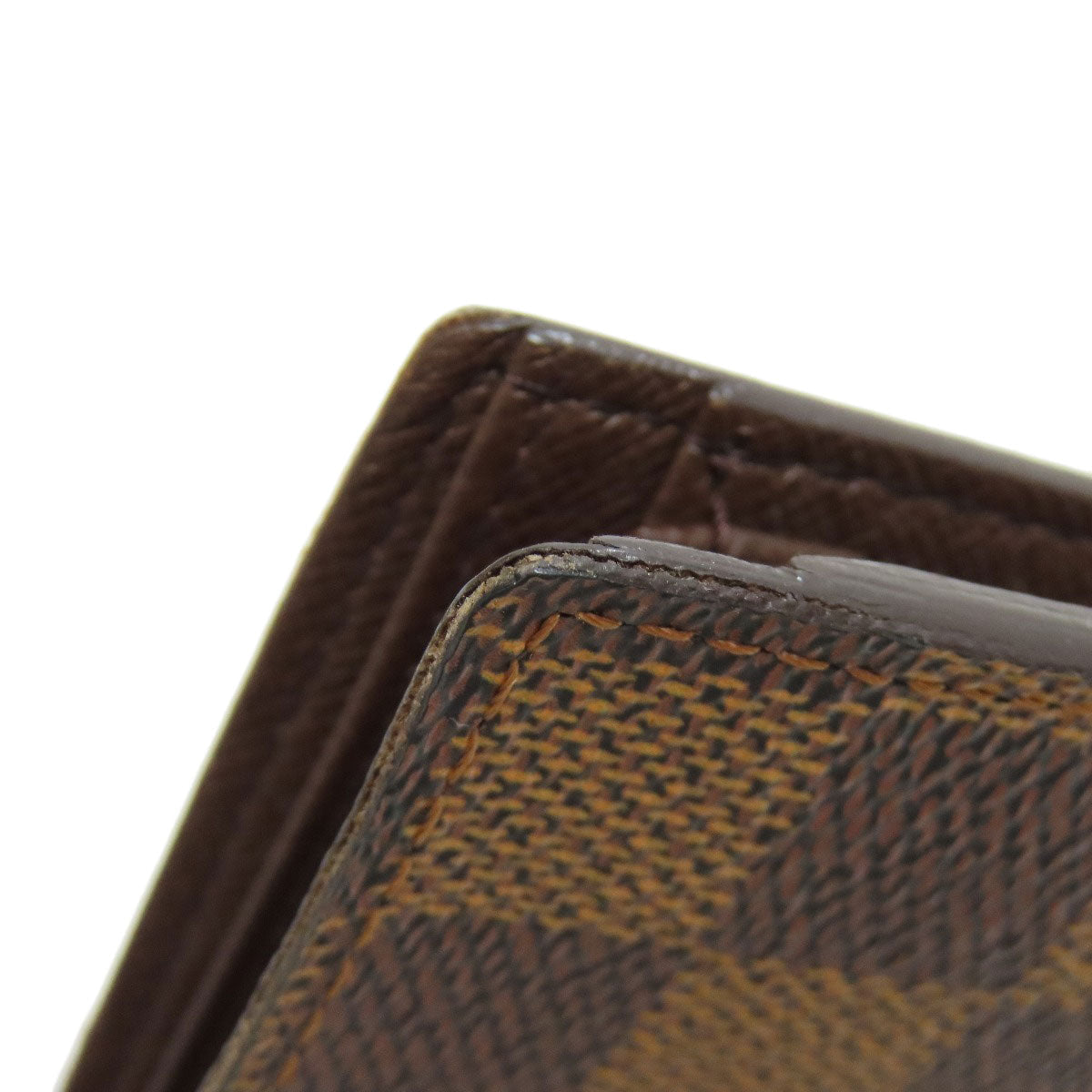 LOUIS VUITTON Bifold Wallet N61675 Damier canvas Brown Portefeuille?EMarco mens  d
