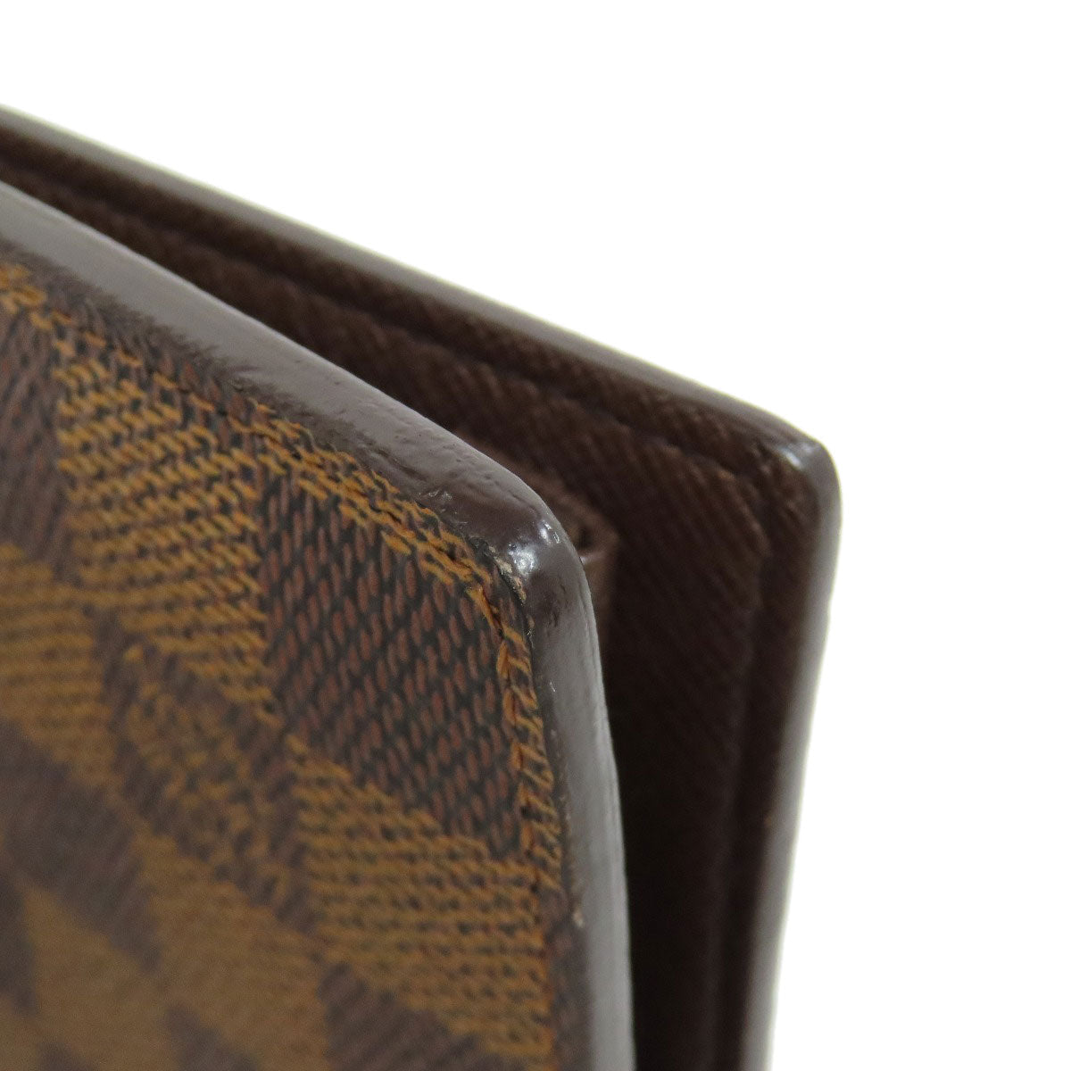 LOUIS VUITTON Bifold Wallet N61675 Damier canvas Brown Portefeuille?EMarco mens  d