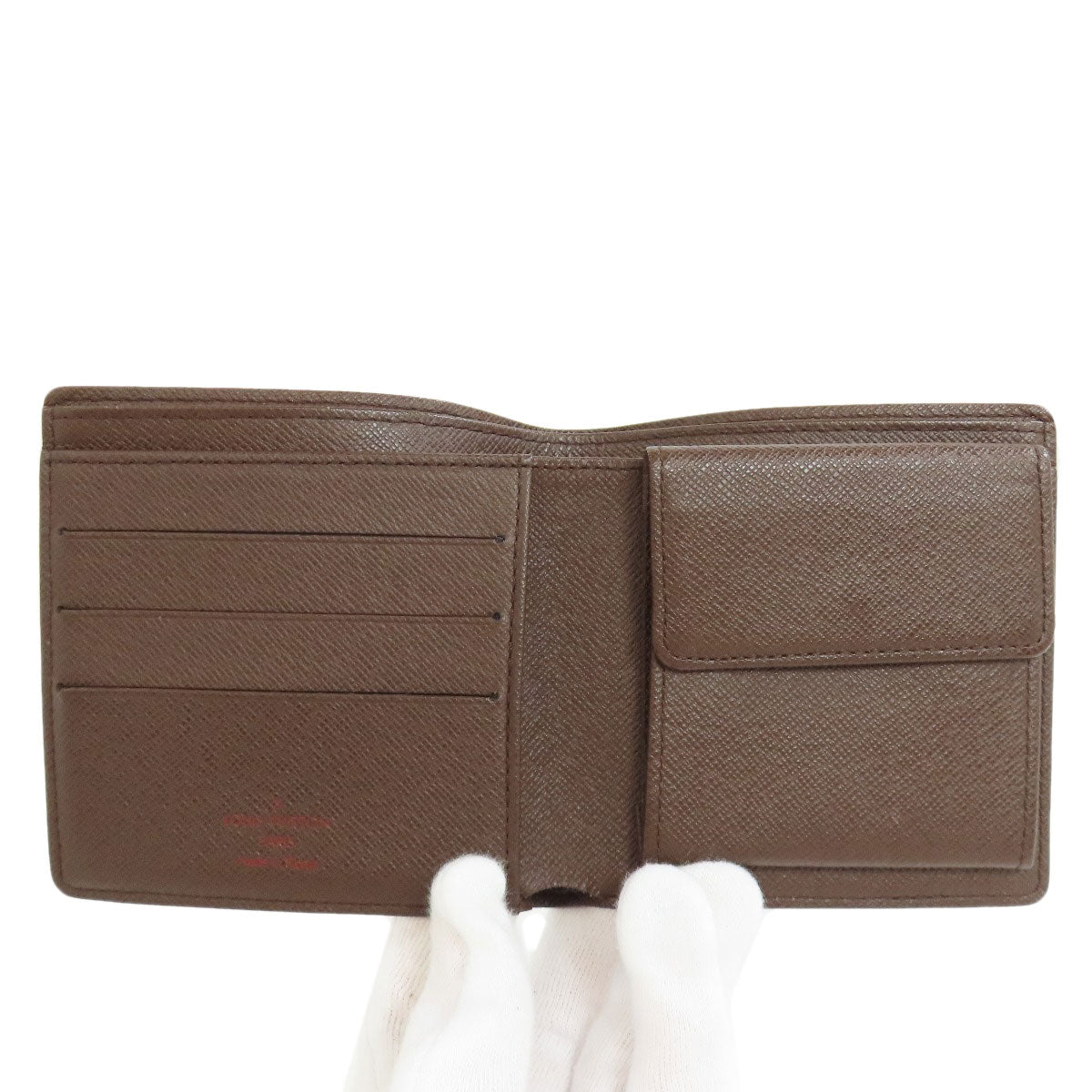 LOUIS VUITTON Bifold Wallet N61675 Damier canvas Brown Portefeuille?EMarco mens  d