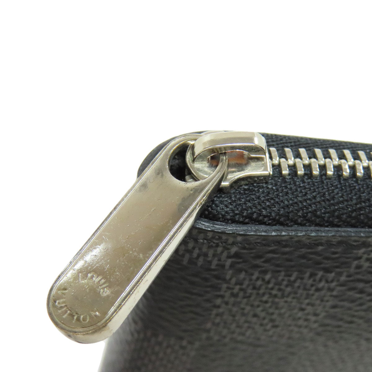 LOUIS VUITTON Coin case N63076 Damier canvas black Zippy coin purse mens(Unisex)  d