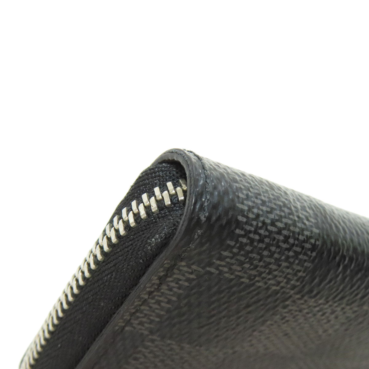 LOUIS VUITTON Coin case N63076 Damier canvas black Zippy coin purse mens(Unisex)  d