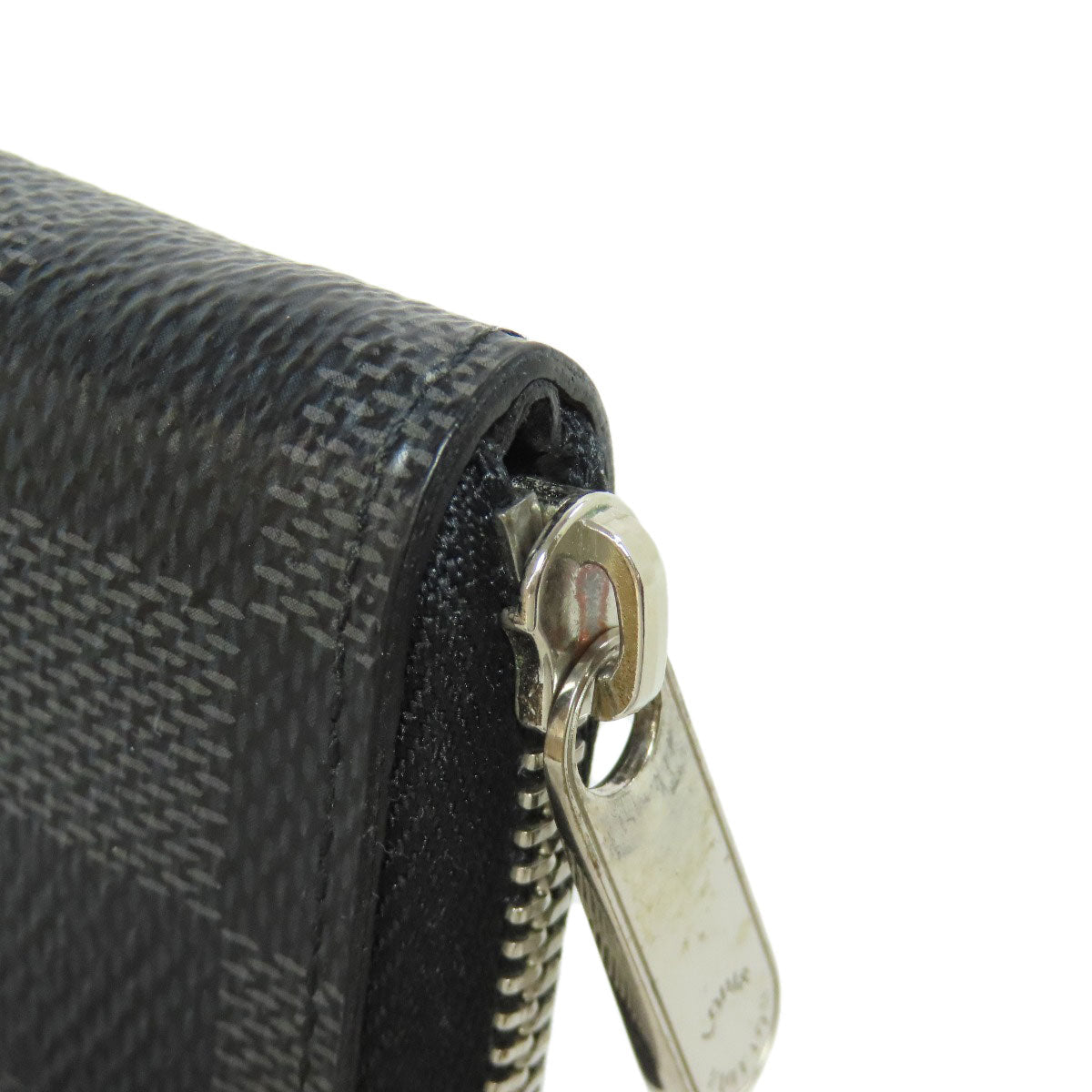LOUIS VUITTON Coin case N63076 Damier canvas black Zippy coin purse mens(Unisex)  d