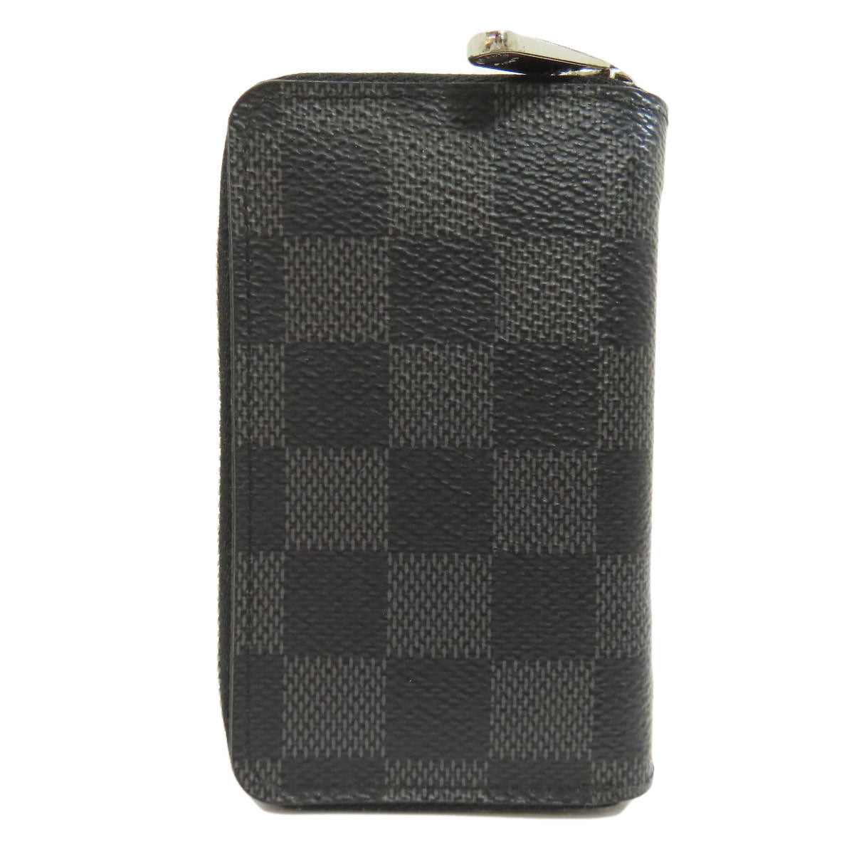 LOUIS VUITTON Coin case N63076 Damier canvas black Zippy coin purse mens(Unisex)  d