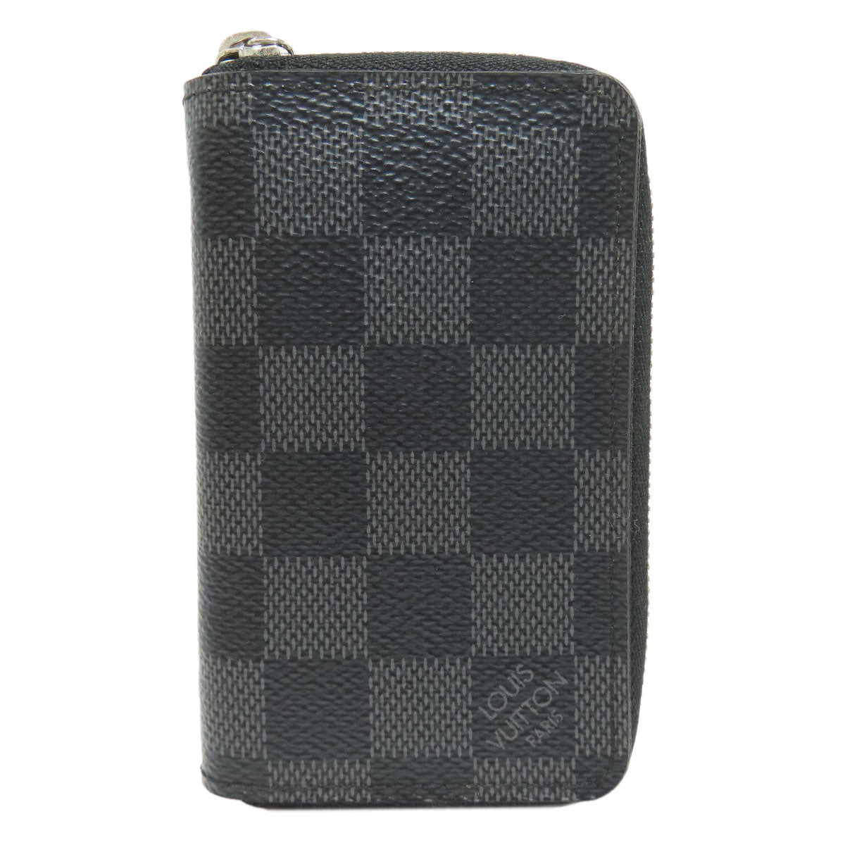 LOUIS VUITTON Coin case N63076 Damier canvas gray Zippy coin purse mens  d