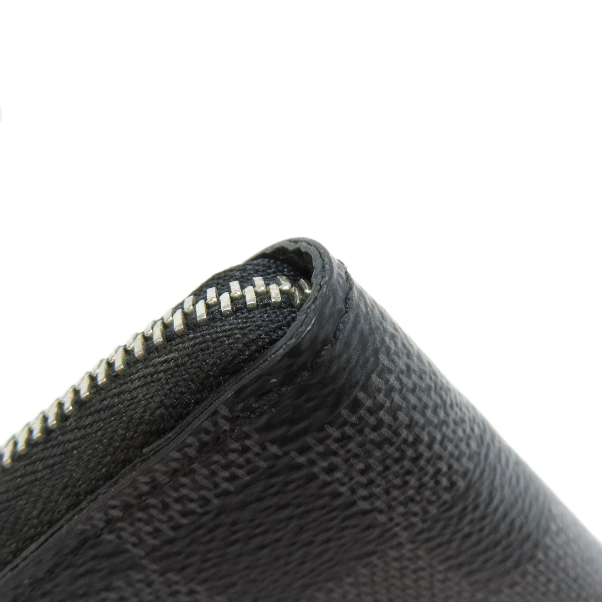 LOUIS VUITTON Coin case N63076 Damier canvas gray Zippy coin purse mens  d