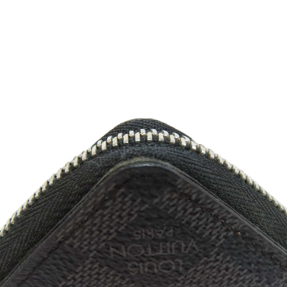 LOUIS VUITTON Coin case N63076 Damier canvas gray Zippy coin purse mens  d