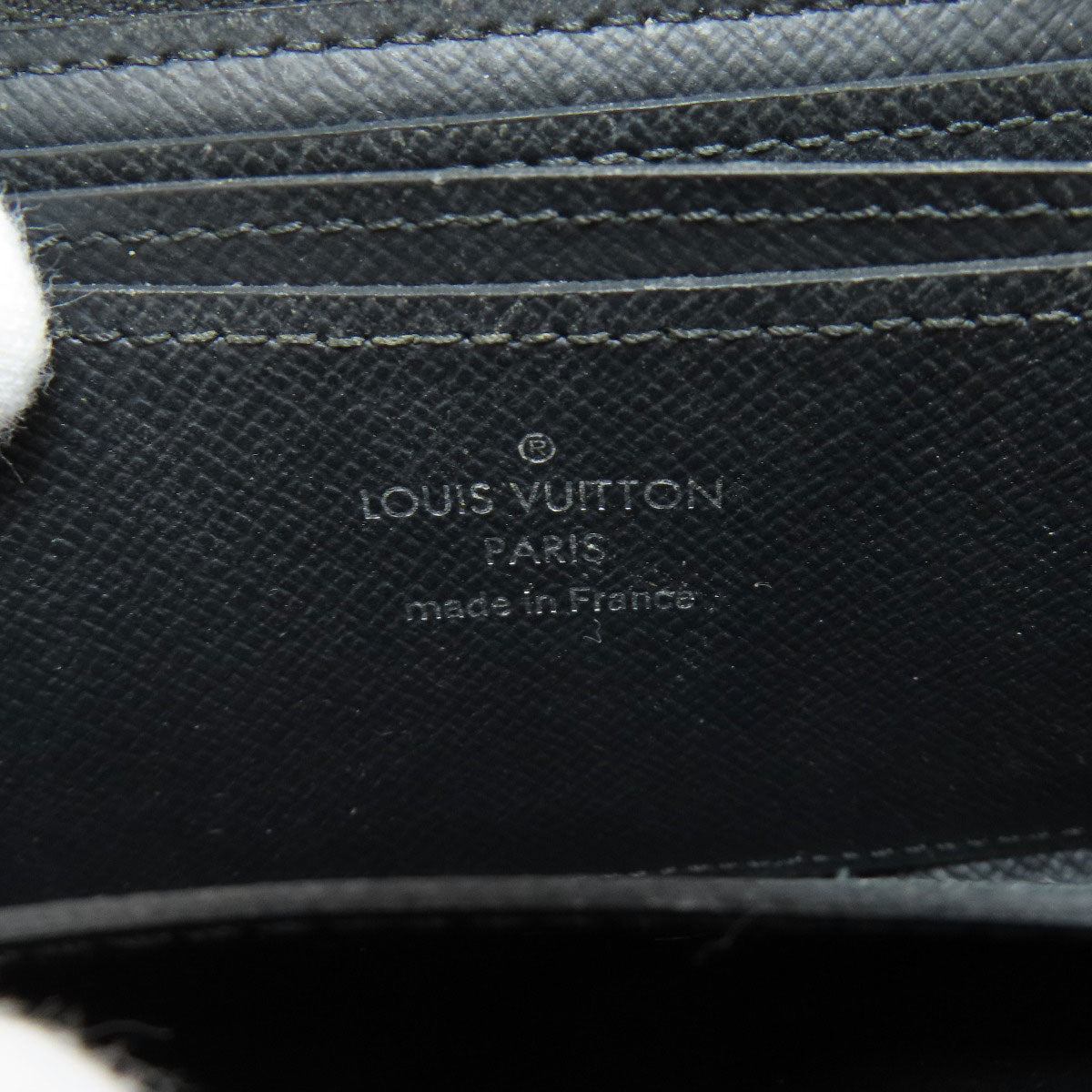 LOUIS VUITTON Coin case N63076 Damier canvas gray Zippy coin purse mens  d